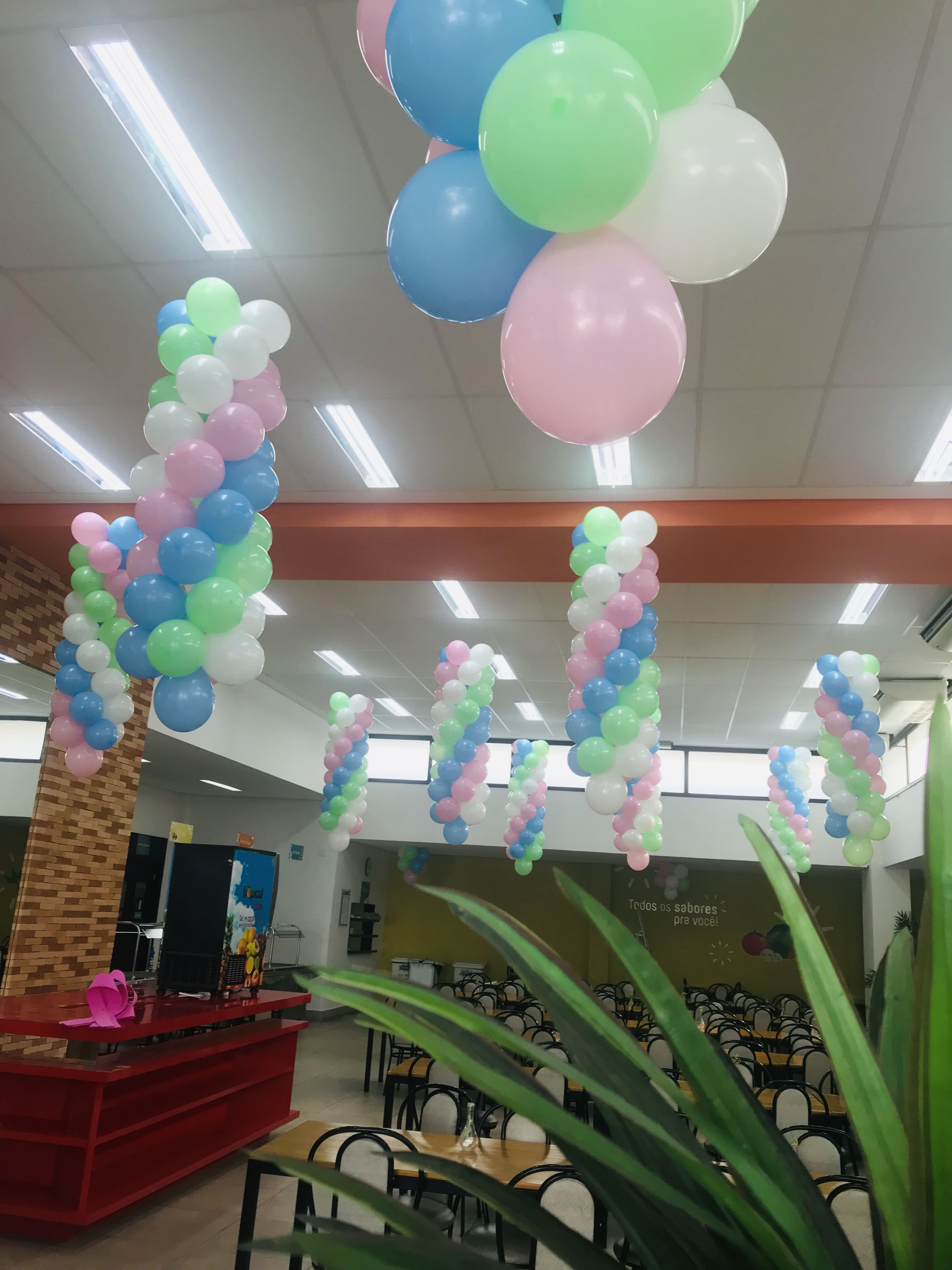 Decorações com balões para evento