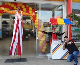 Ação de inauguração de comércio