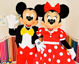 Personagem Mickey e Minnie para evento